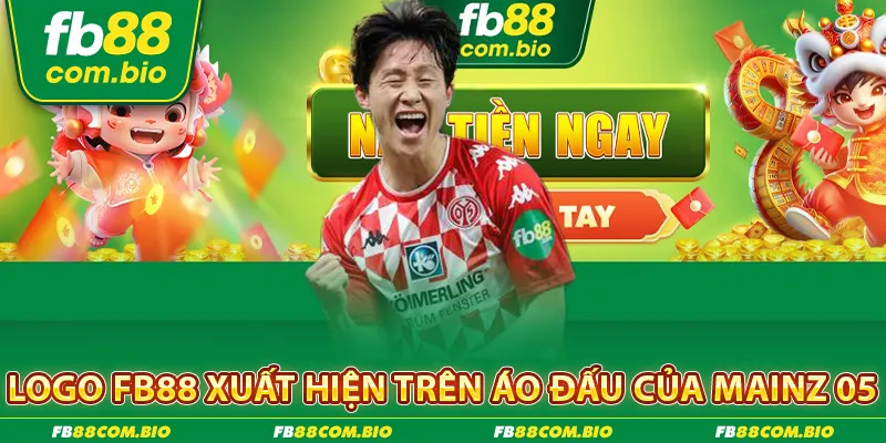 Logo FB88 xuất hiện trên áo đấu của Mainz 05